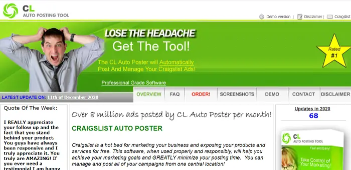 cl auto posting tool craigslist posting software