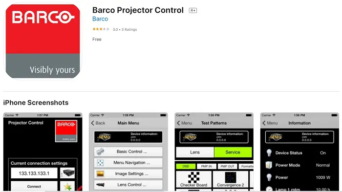 barco projector