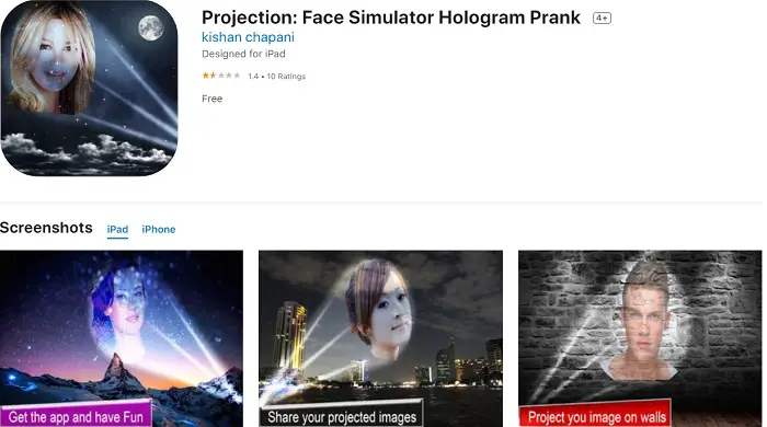 projection face simulator
