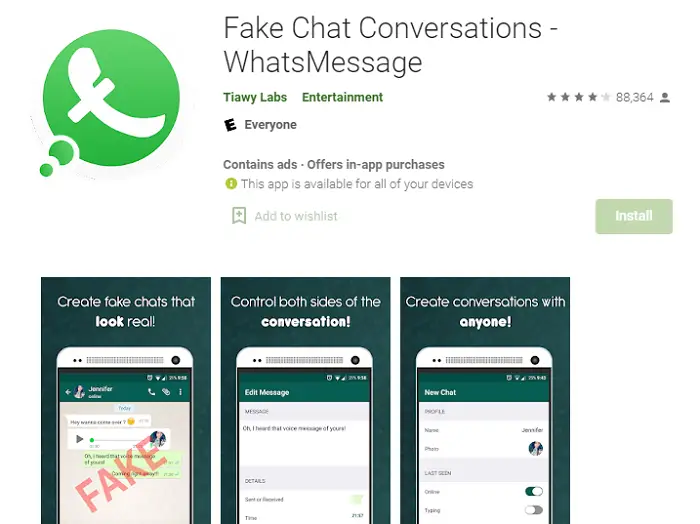 fake chat conversations