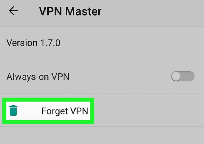 disabling VPNs