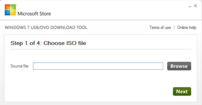 windows usb/ dvd tool iso file