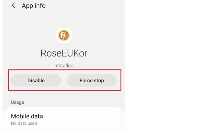 disable roeseukor