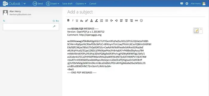 pop key email encryption