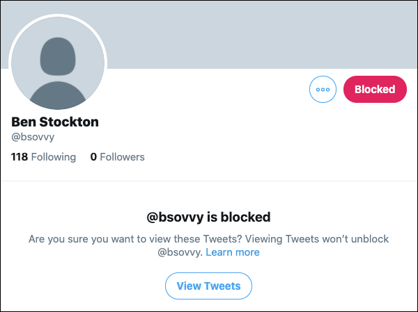 blocking on twitter