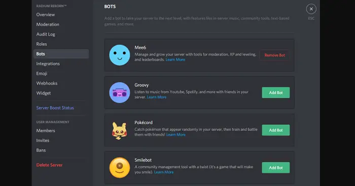 bots in discord