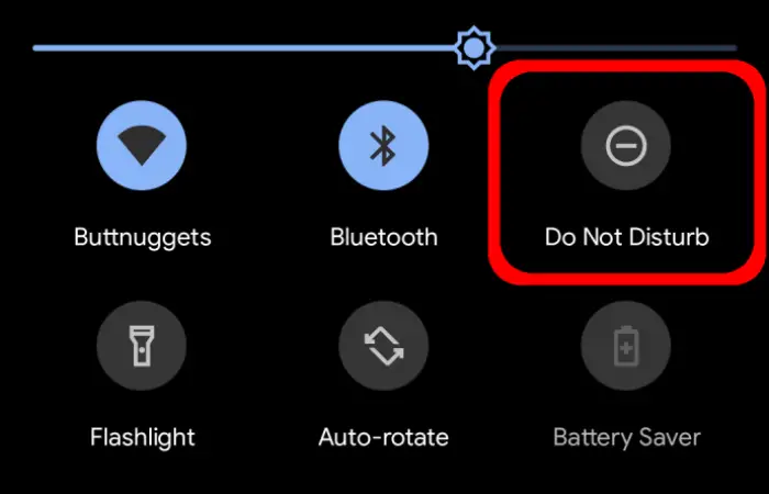 enable do not disturb mode