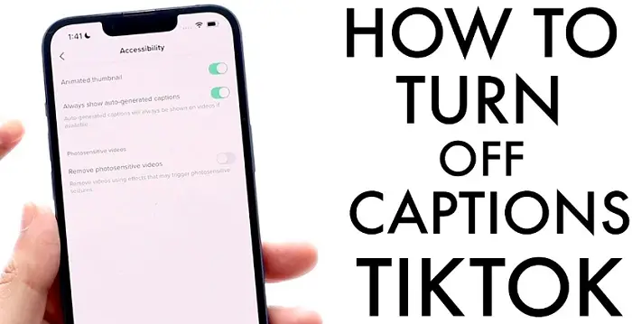 remove tiktok captions