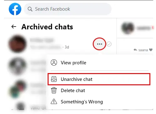 unarchive chats