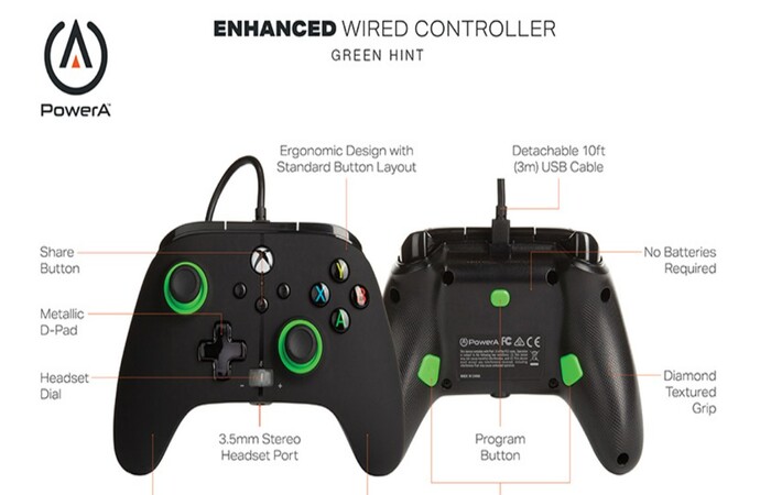 enhanced wired controller by powera