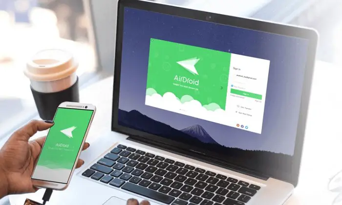 airdroid connection between computer and phone