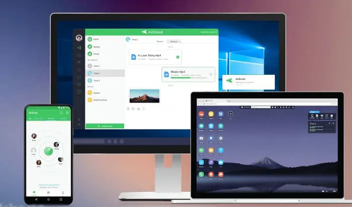 airdroid in a variety of devices