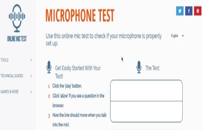 a mic test
