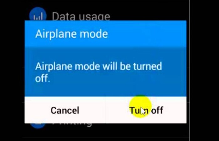 airplace mode android