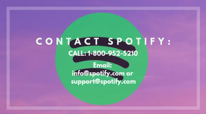 contact spotify