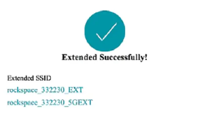 extented successfully