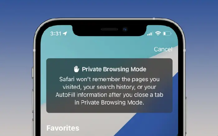 private browsing