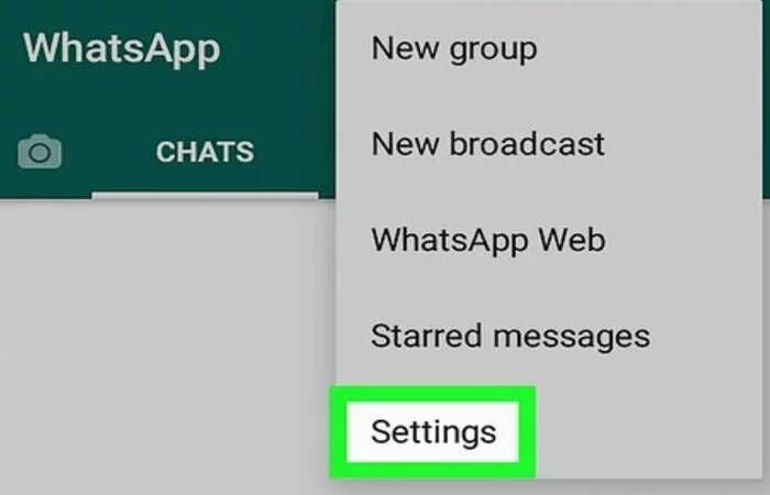 whatsapp settings for andriod