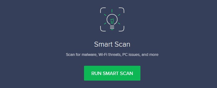 click on smart scan