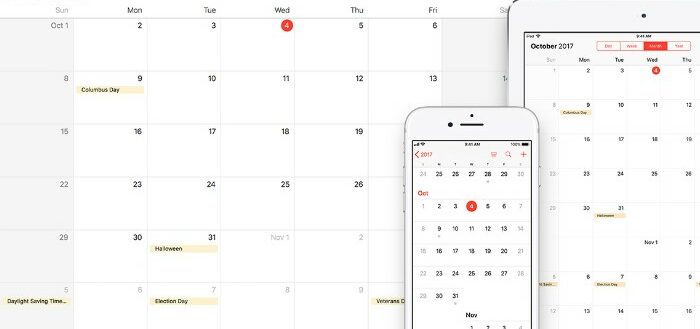 same calender on multiple devices