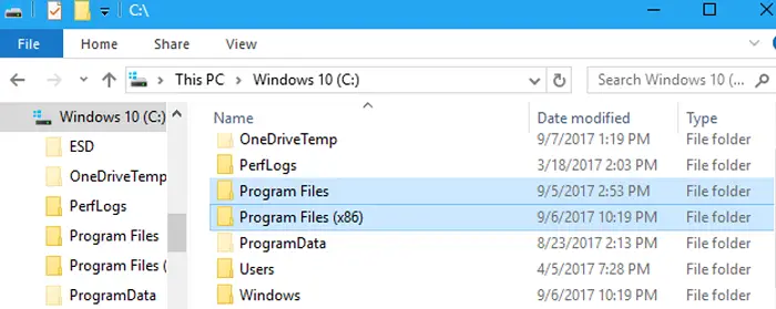 windows program files