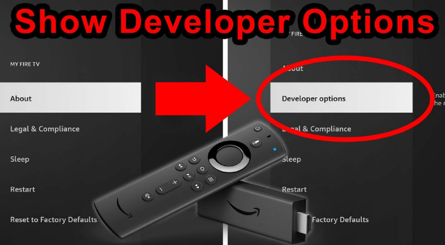 developer options on fire tv