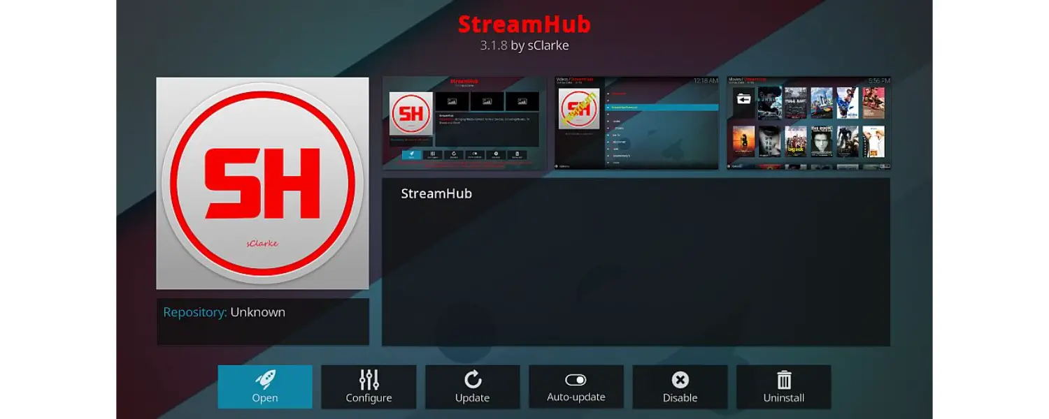 how to install stream hub on kodi, streaming hub repo