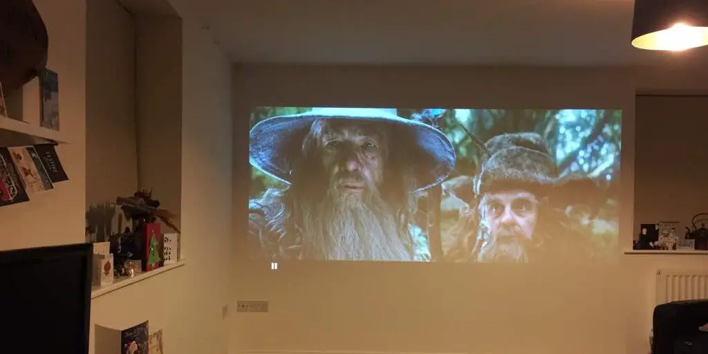 projecting over wall without projector