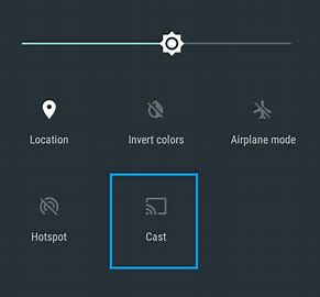 tap on the cast icon to choose your chromecast