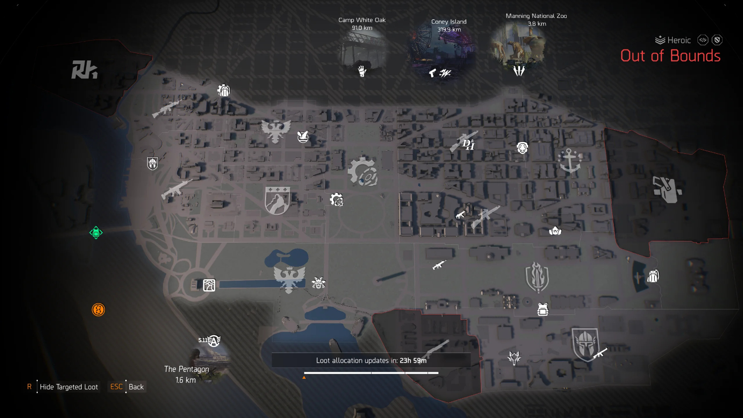 farm-targeted loot zones on division 2