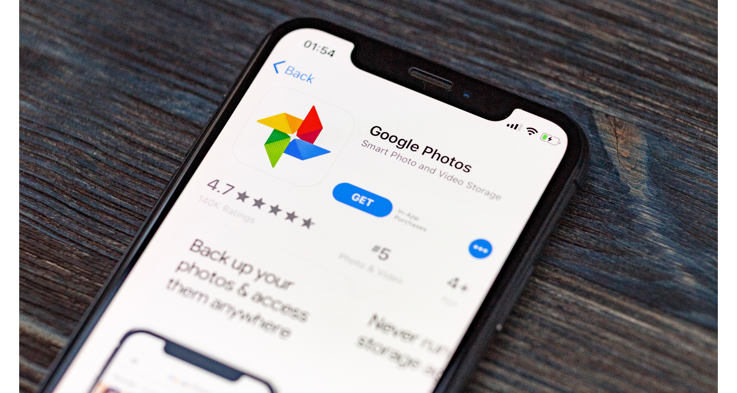 download the google photos application to your iphone