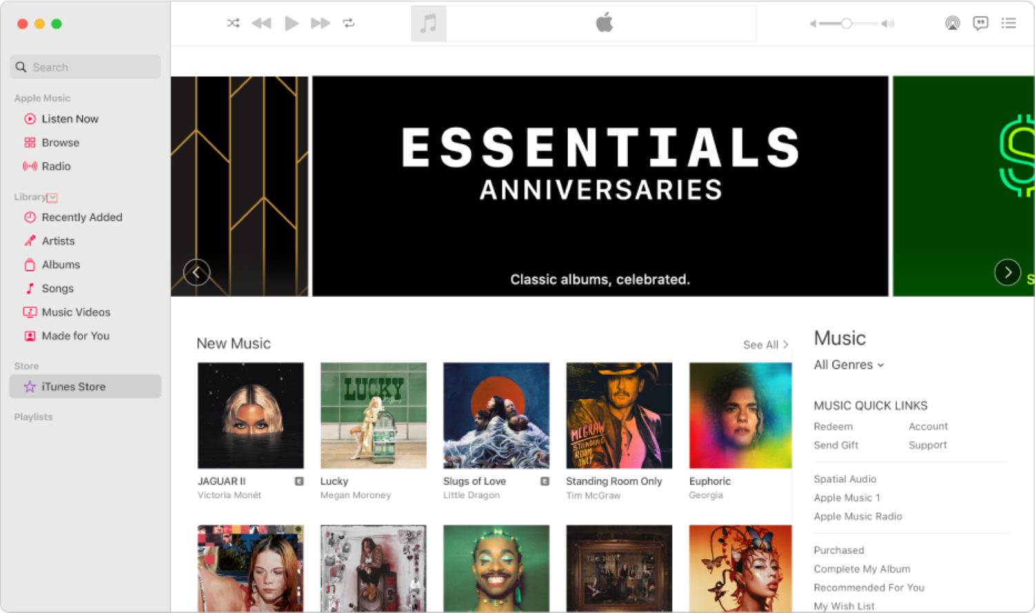 itunes store in music on mac
