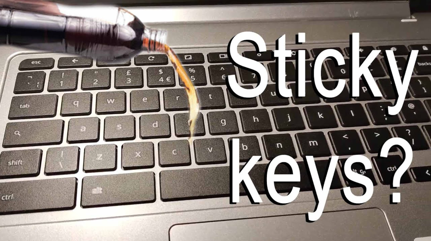 solve chromebook sticky keys problem